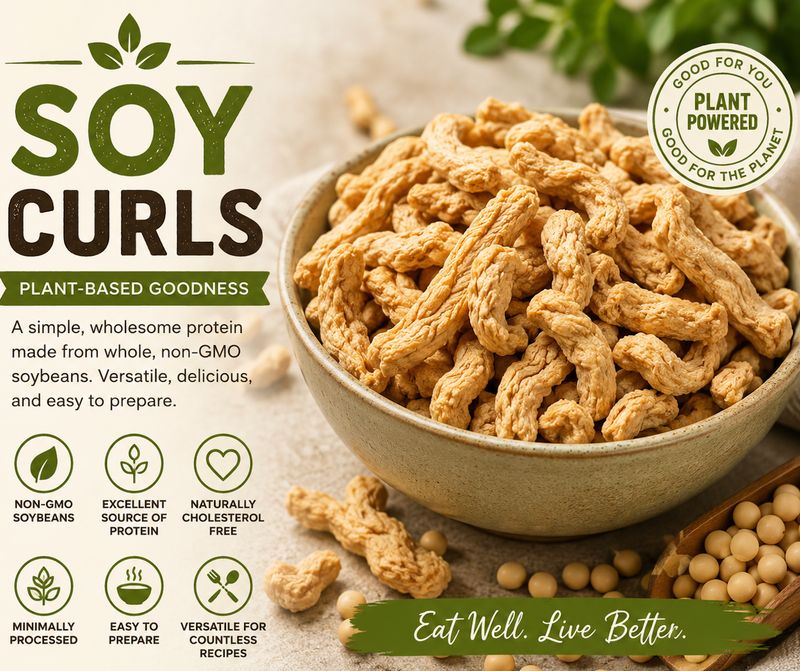 3219 Soy Curls - 1 lb. D6 (E7/E8)