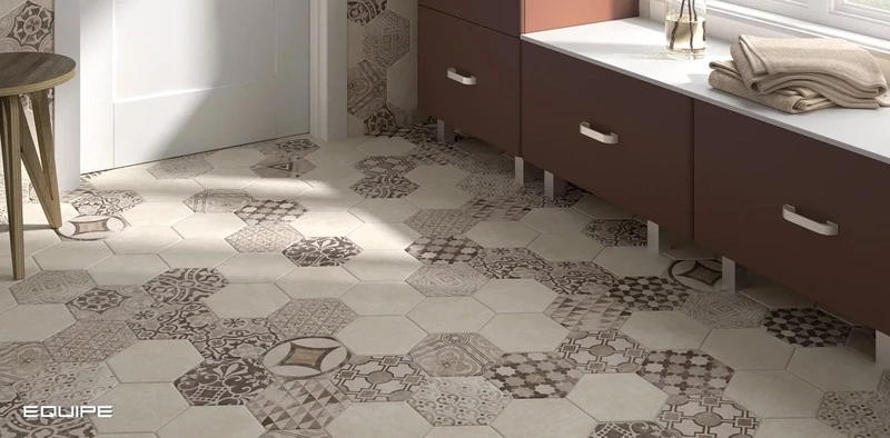 Hexatile cement