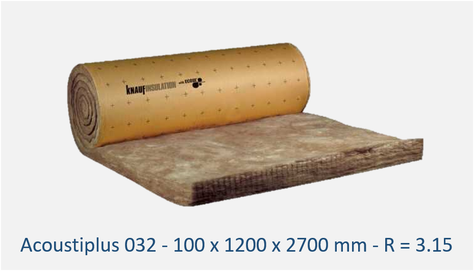 Acoustiplus 032 - 100 x 1200 x 2700 mm- R = 3.15