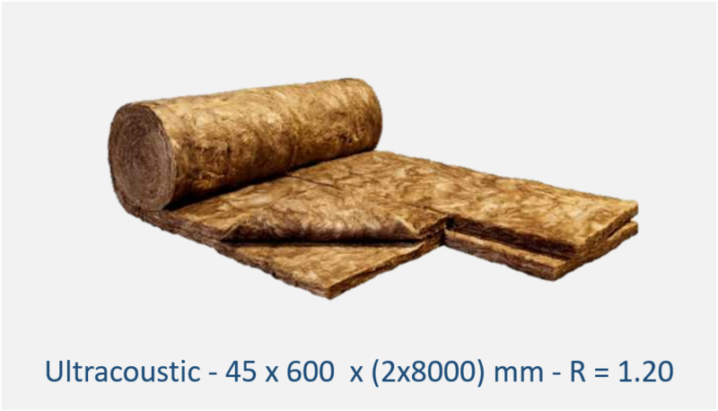 Ultracoustic - 45 x 600 x (2x8000) mm- R = 1.20