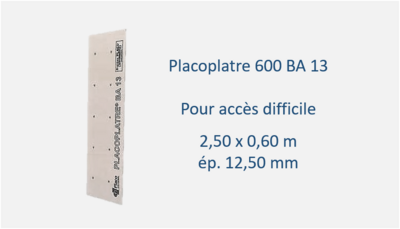 Placoplatre 600 BA 13