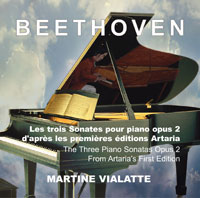 Sonates pour piano opus 2 d’après les premières éditions - Martine Vialatte