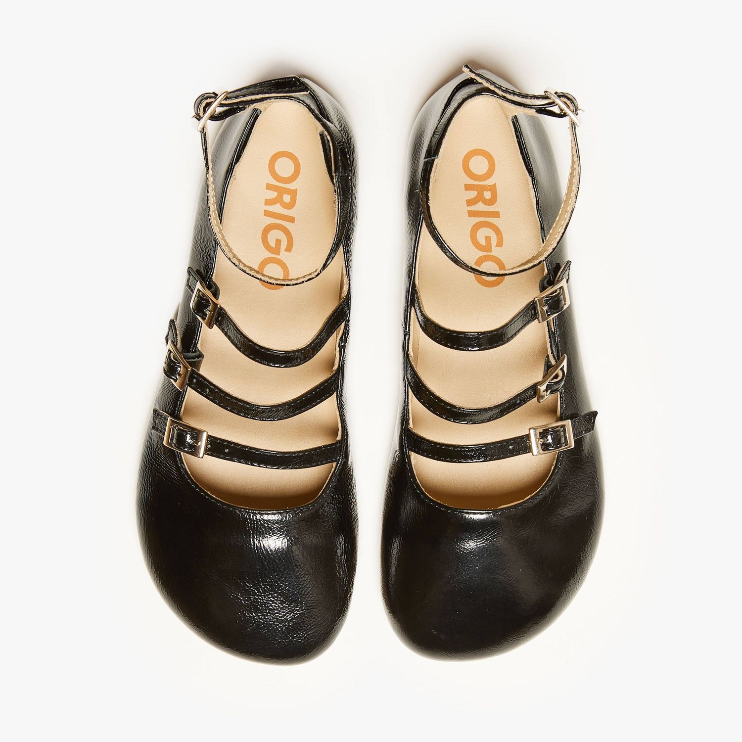 ORIGO Mary Jane Patent Black Size EU 37 &amp; 37/38