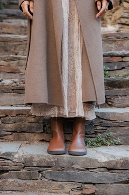 SHAPEN VICTORY Brown Chelsea Boots Size EU 38 &amp; 39