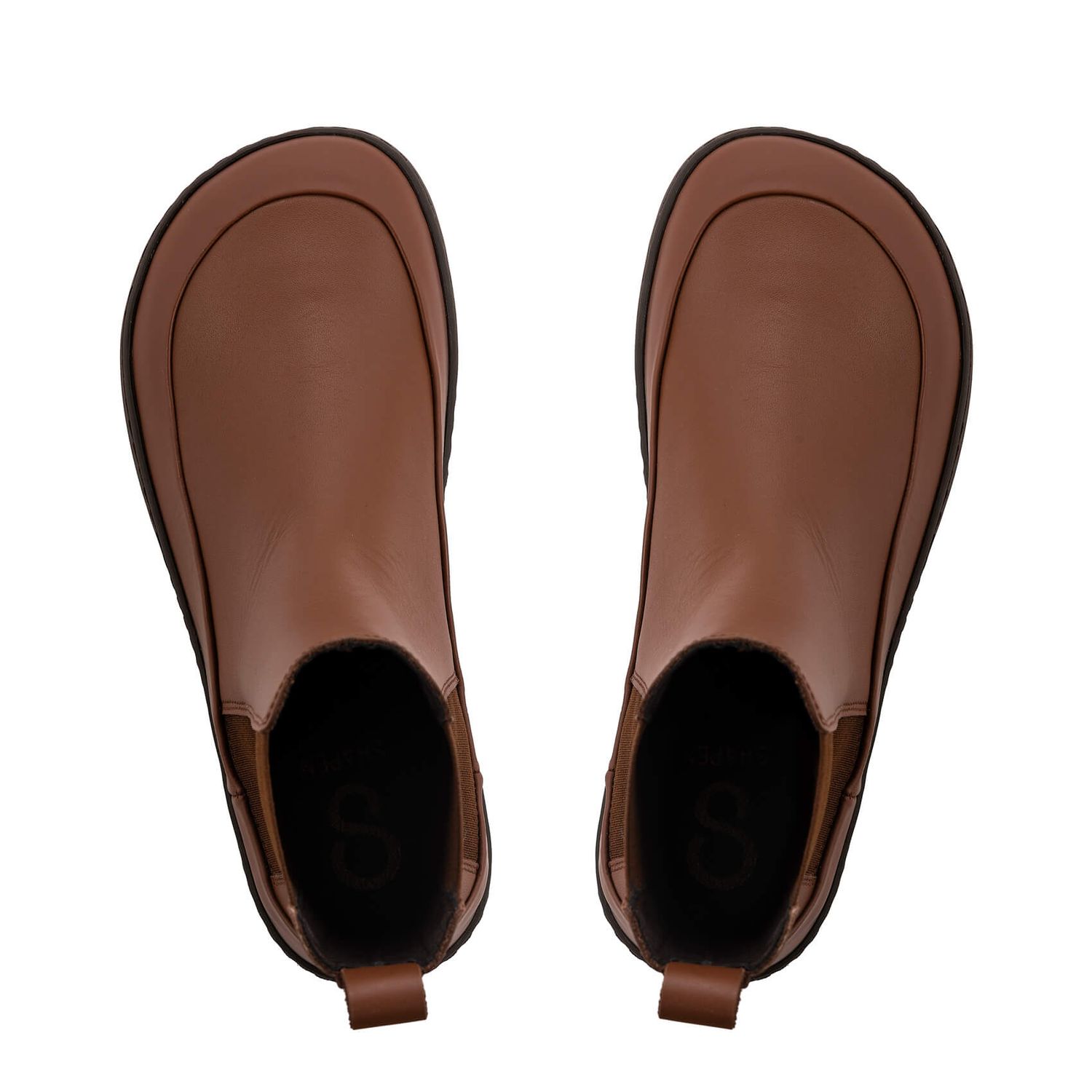 SHAPEN VICTORY Brown Chelsea Boots Size EU 38 &amp; 39