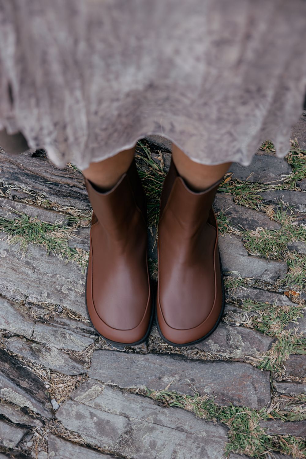 SHAPEN VICTORY Brown Chelsea Boots Size EU 38 &amp; 39