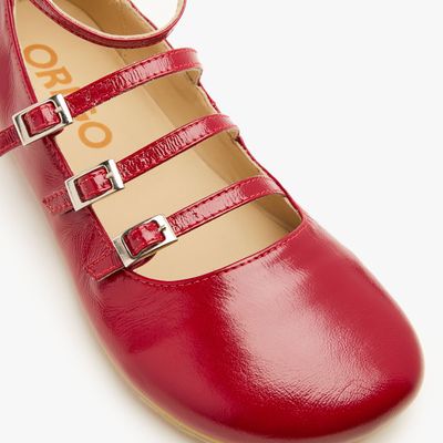 ORIGO Mary Jane Patent Cherry Size EU 37