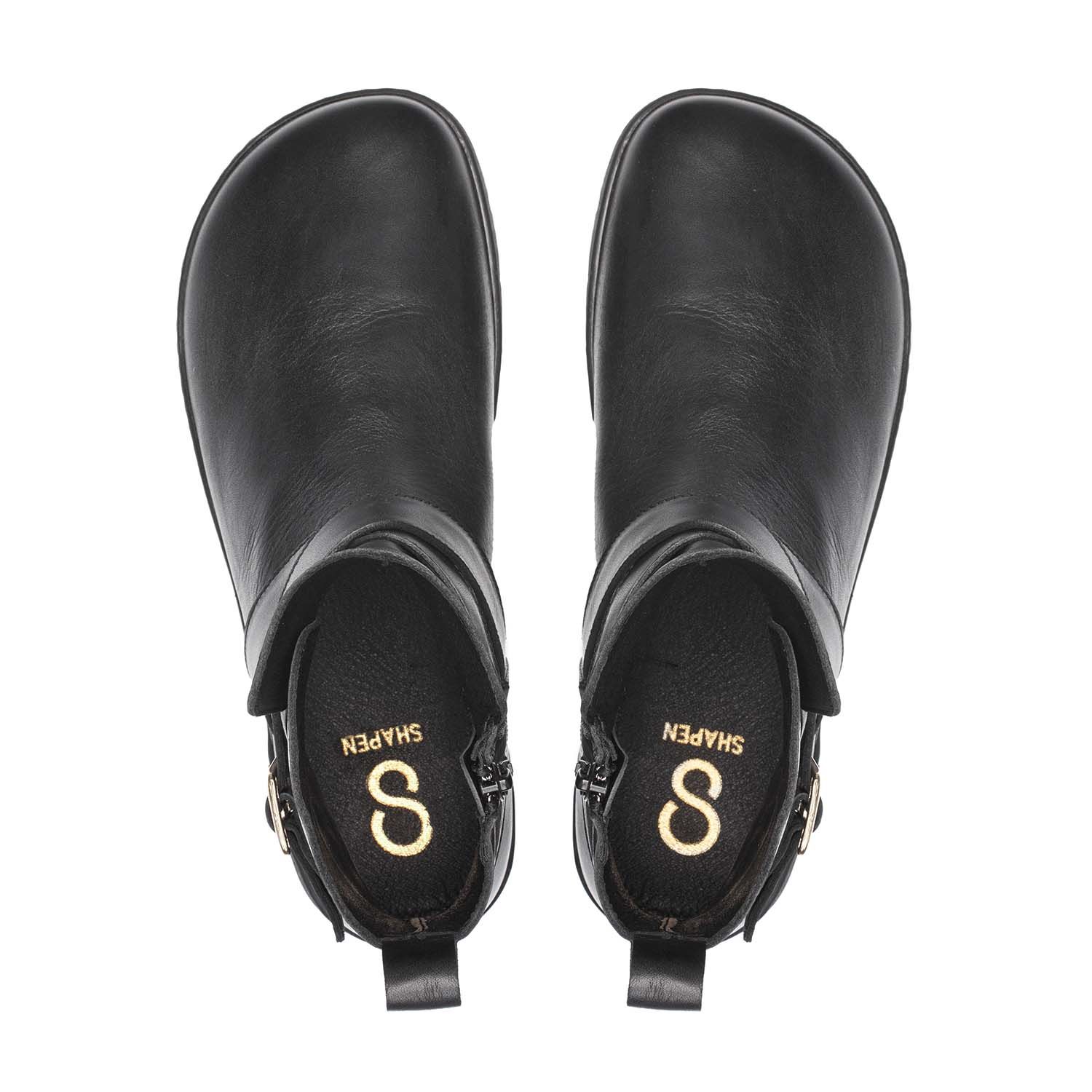 SHAPEN Divine Black Ankle Boot