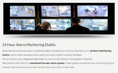 24 Hour Central Station Monitoring POA