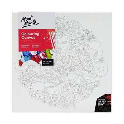 MM Colouring Canvas 30x30cm Nature - 25125504