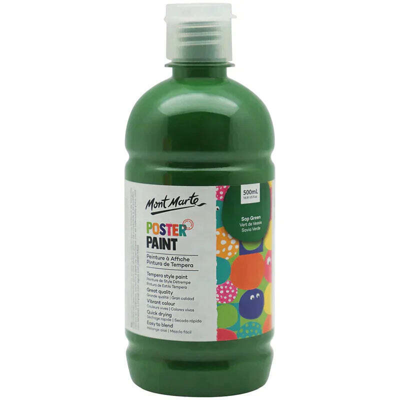 Mont Marte Kids - Poster Paint 500ml MPST0017- Sap Green