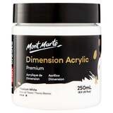 Mont Marte Dimension Acrylic Paint 250ml Pot - Titanium White PMDA2501