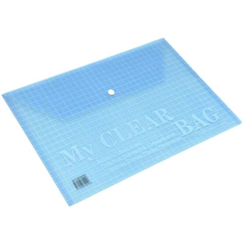 FIS Document Bag &quot;My Clear Bag&quot; A4, 12/pack, Blue