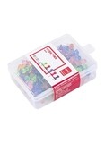 Deli Essential Translucent Push Pins, 23mm, 100 Pieces, Multicolour