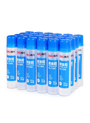 Deli 24-Piece Liquid Glue, 50ml, 7302, Blue