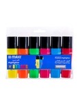 Maxi 6-Piece Super Fluorescent Premium Highlighter Set, Multicolour