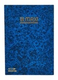 Maxi Premium Fool Scap Register Book, 21.59 x 27.94cm, 96 Sheets, 60GSM, A7 Size, Blue