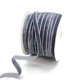 Dark Grey Color 1/4&quot; Velvet Ribbon 50Yards for DIY Crafts Sewing Gift Packaging