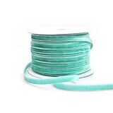 Light Tiffany 1/4&quot; Velvet Ribbon 50Yards for DIY Crafts Sewing Gift Packaging