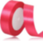 Neon Pink Satin Ribbon 1&quot;inch Wide 25Yards Each Roll for Craft Gift Wrapping