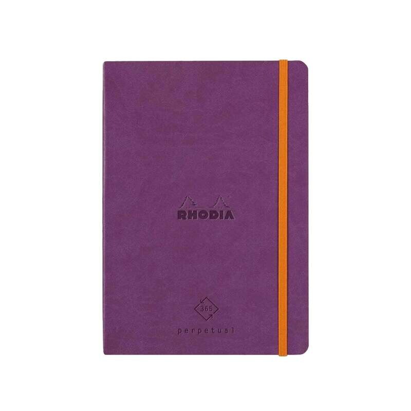 RHODIA Perpetual undated Diary A5, Soft PU Cover, 1Week/1Page, Violet