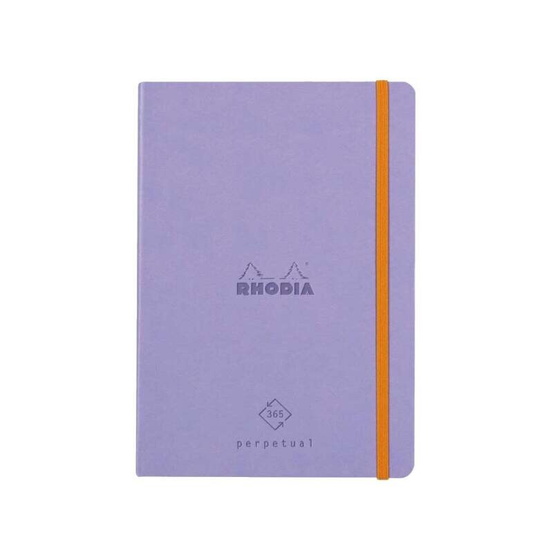 RHODIA Perpetual undated Diary A5, Soft PU Cover, 1Week/1Page, Lilac