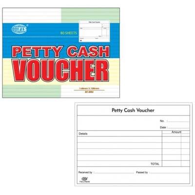 FIS Petty Cash Voucher A6, 80 sheets