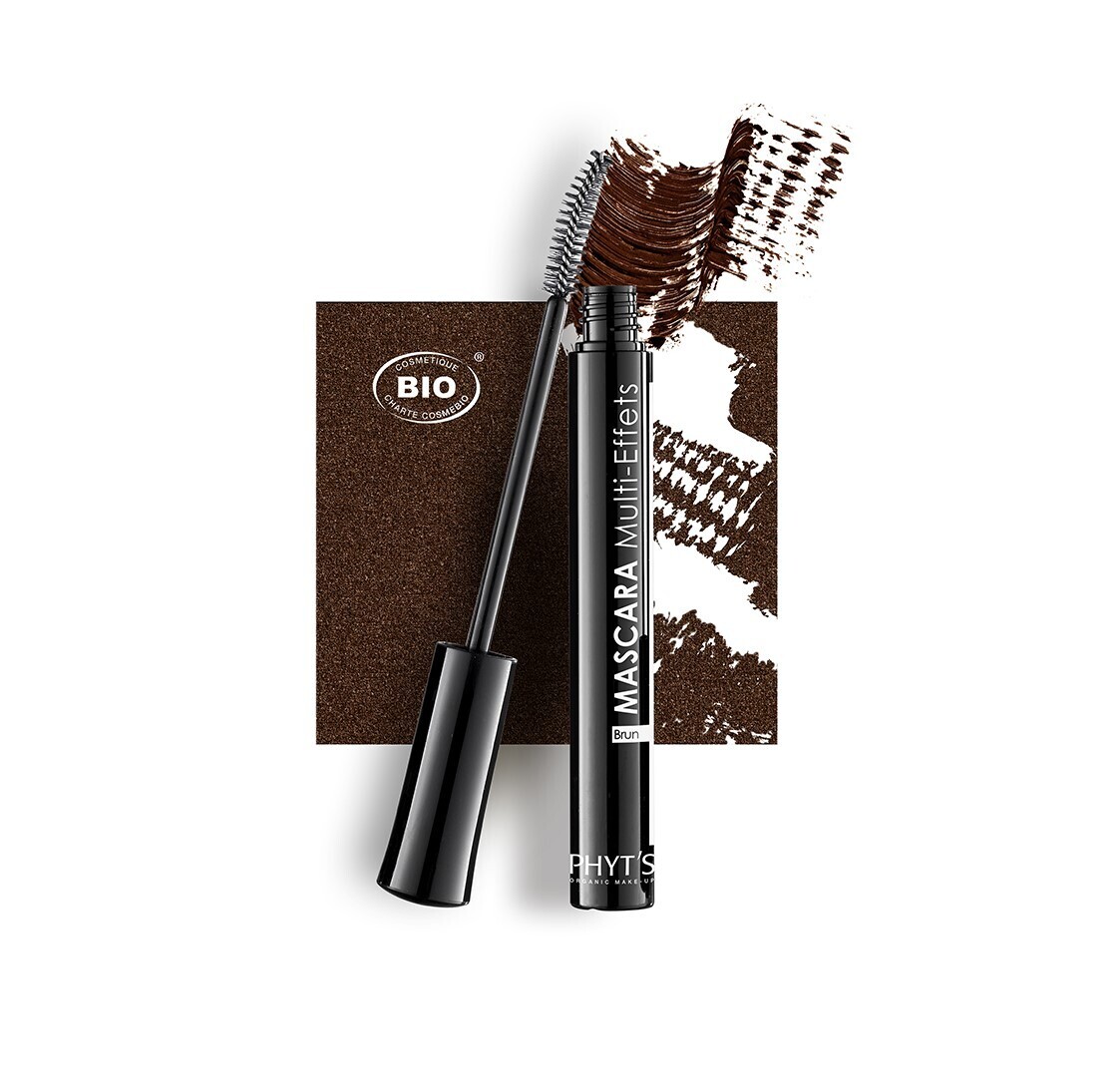 Rudas daugiafunkcis blakstienų tušas / Mascara multi-effets brun