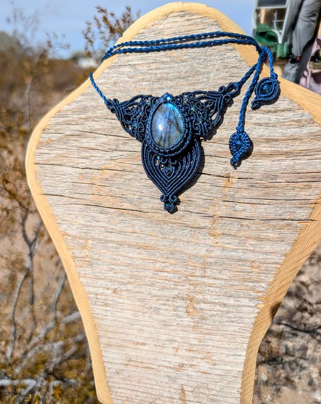 Labradorite Pendant Victorian Style