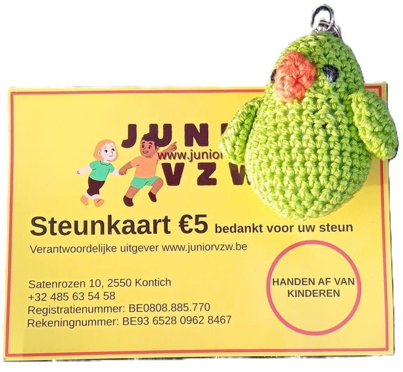 Steunkaart met worryworm