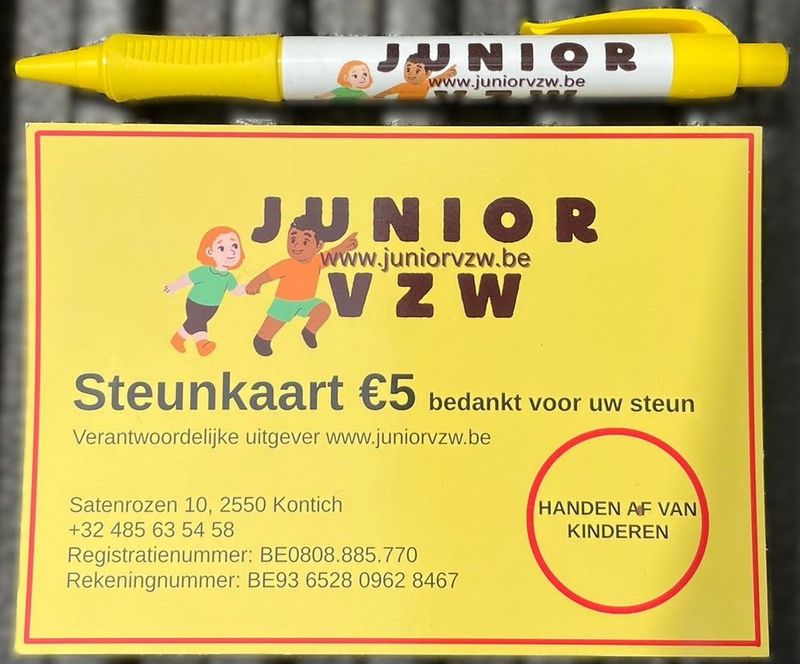 Steunkaart met pen
