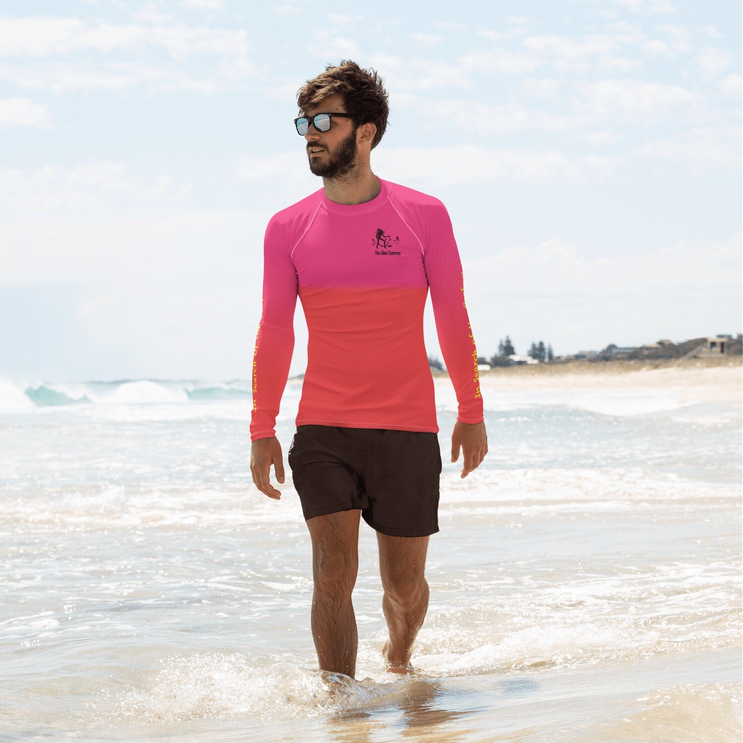 The Alien Summer - Men&#39;s Rash Guard (Full Wrap)