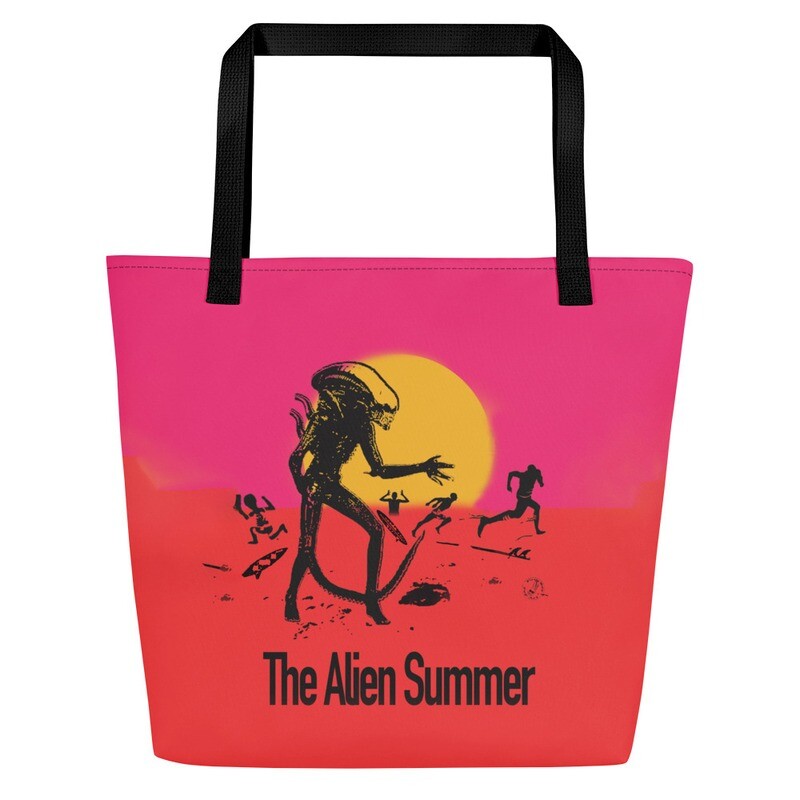 The Alien Summer (Large Beach Bag with Inside Pocket)