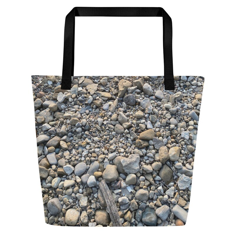 Beach Camo (Large Beach Bag with Inside Pocket)