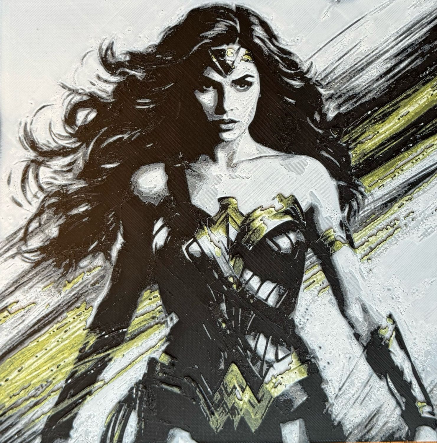 Wonder Woman 3dPrinted FanArt Tile