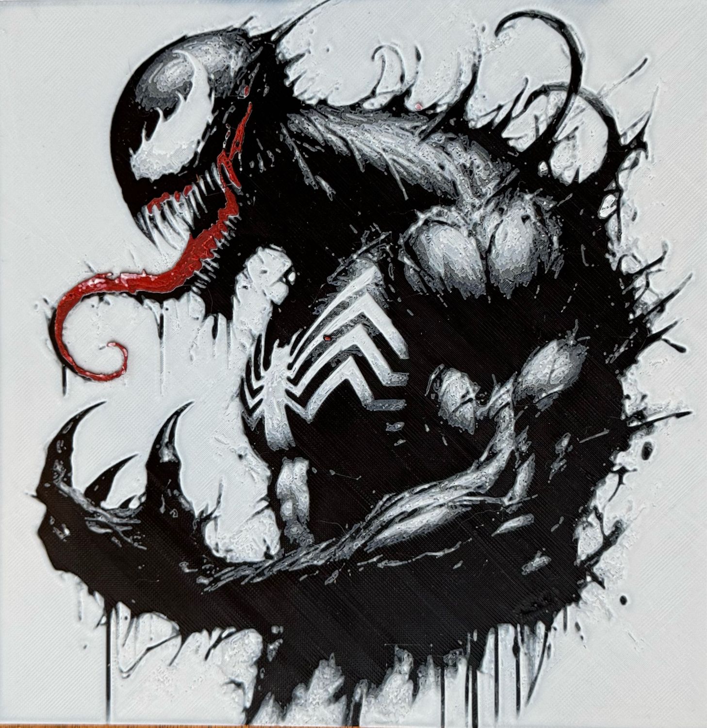 Venom 3dPrinted FanArt Tile