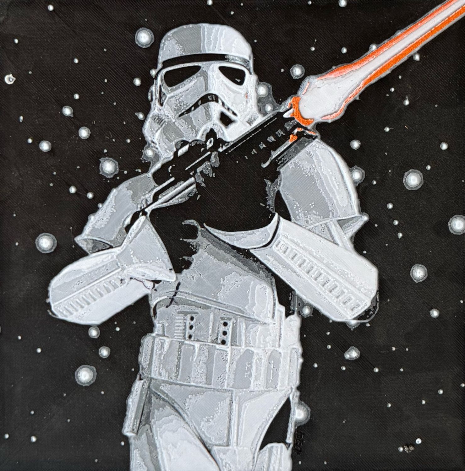 Stormtrooper 3dPrinted FanArt Tile