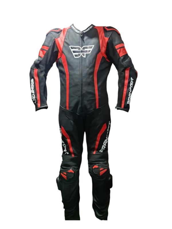 Branfort Deka Leather Motorcycle Suit in color Red