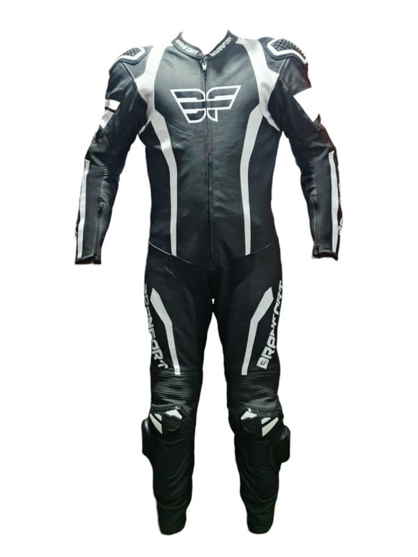 Branfort Deka Leather Motorcycle Suit in color white
