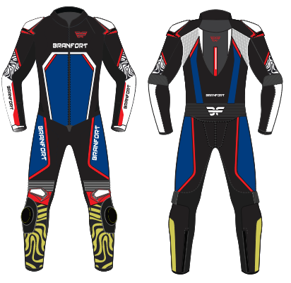 Branfort Leather Motorcycle Suit with Custom Design