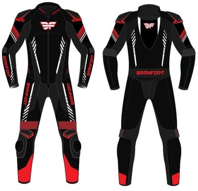 Branfort Leather Motorcycle Suit with Custom Design