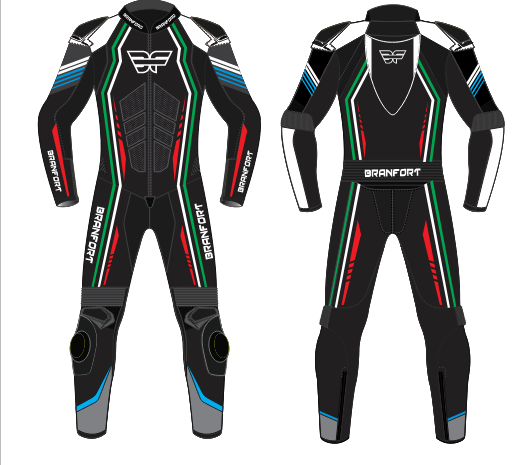 Branfort Leather Motorcycle Suit with Custom Design