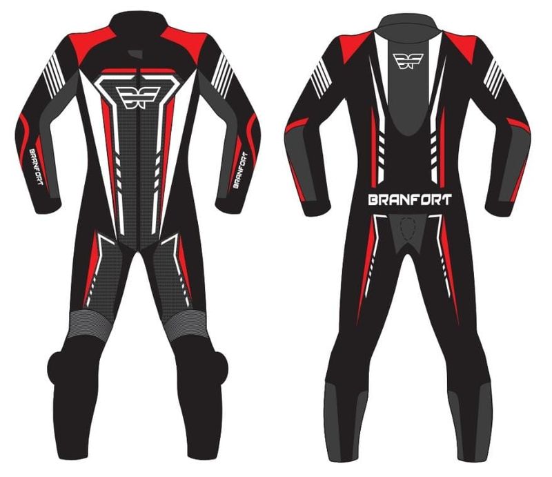 Branfort Leather Motorcycle Suit with Custom Design
