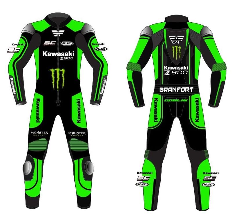 Branfort Leather Motorcycle Suit with Custom Design
