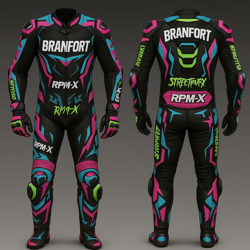 Branfort Leather Motorcycle Suit with Custom Design