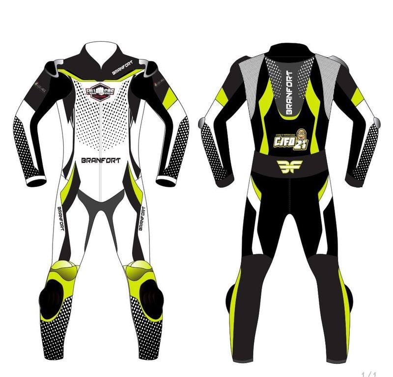 Branfort Leather Motorcycle Suit with Custom Design