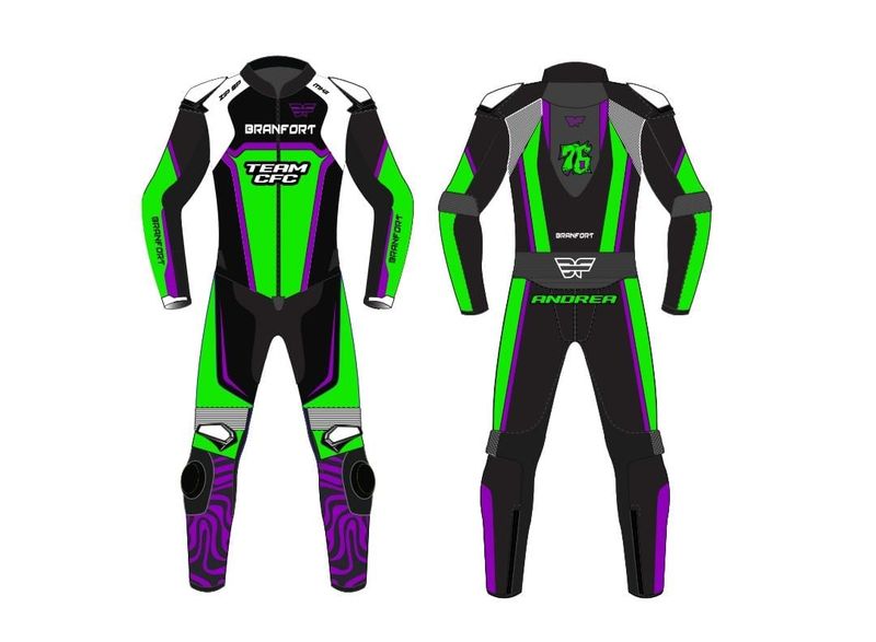 Branfort Leather Motorcycle Suit with Custom Design