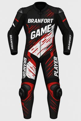 Tuta da moto in pelle  con design personalizzato
