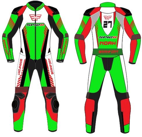 Branfort Leather Motorcycle Suit with Custom Design