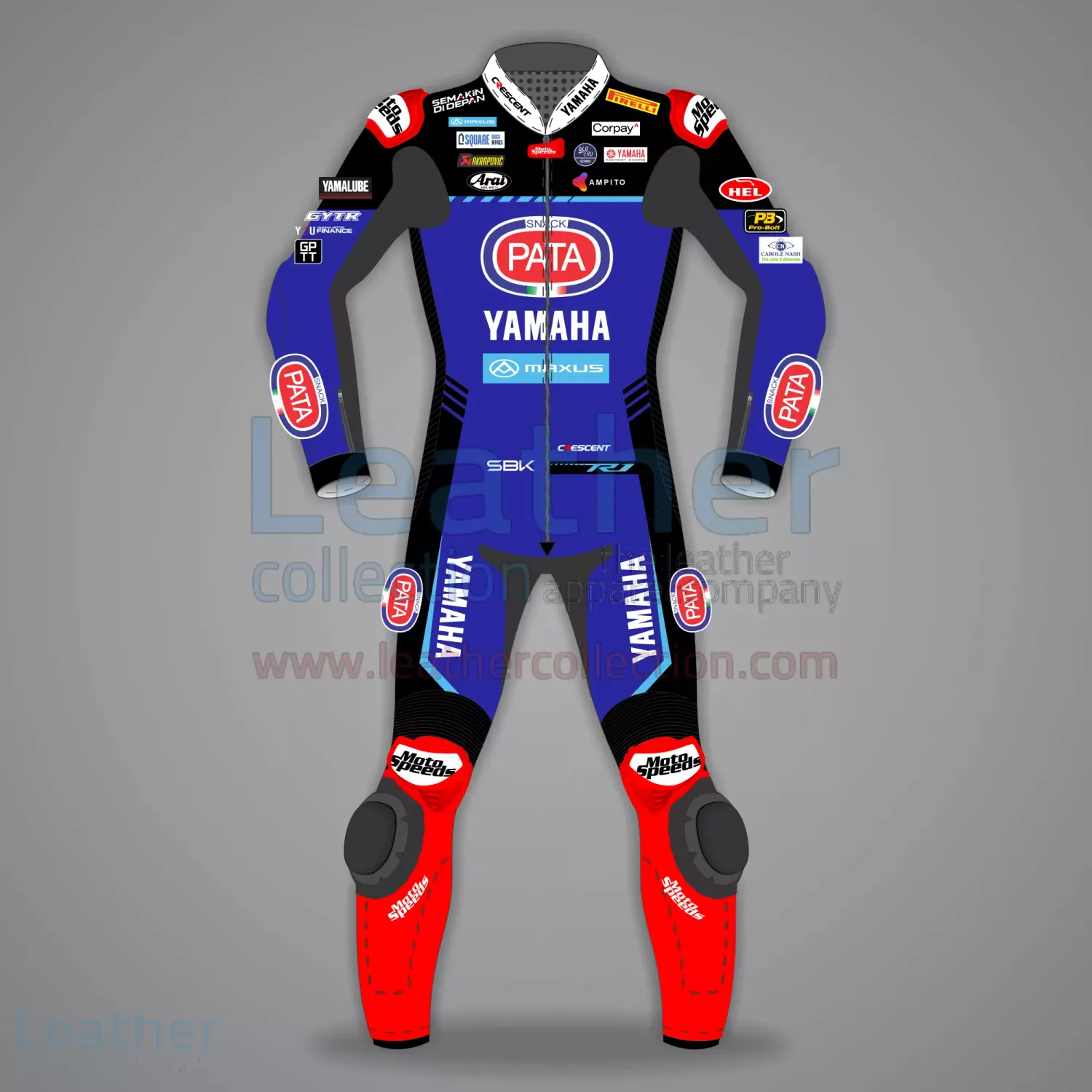 Leather Yamaha Motorcycle Suit with Custom Design